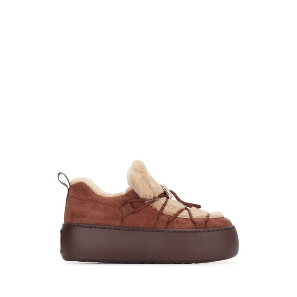 Roger Vivier Women Viv Up Snow Lace-Up Fur